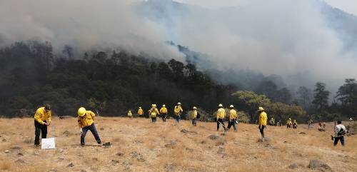 Informan 90% de avance en el combate a incendio forestal de Tejupilco